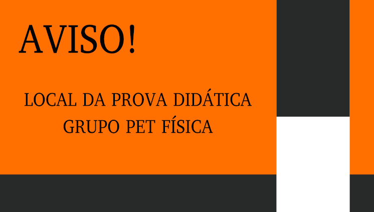 Prova Didática ocorre nos dias 7 e 8 de novembro, 2024